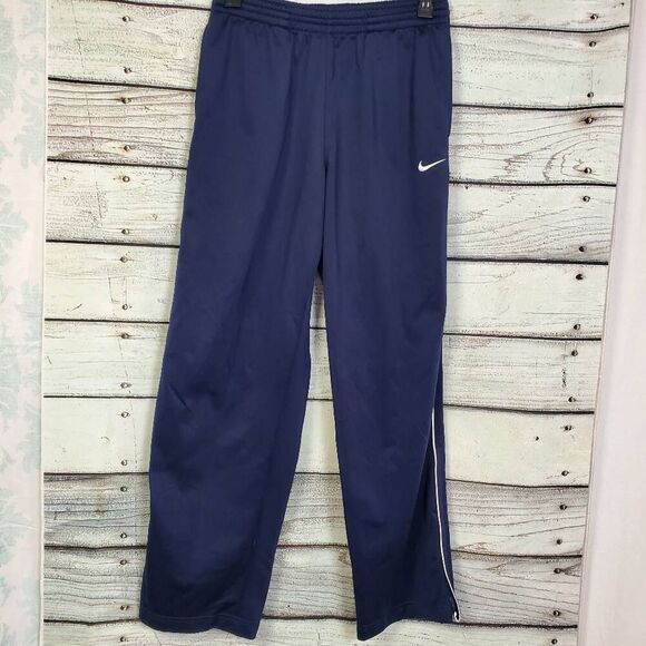 Nike Basketball Men’s Medium Navy Blue Track Warm Up Pants - Picture 1 of 6